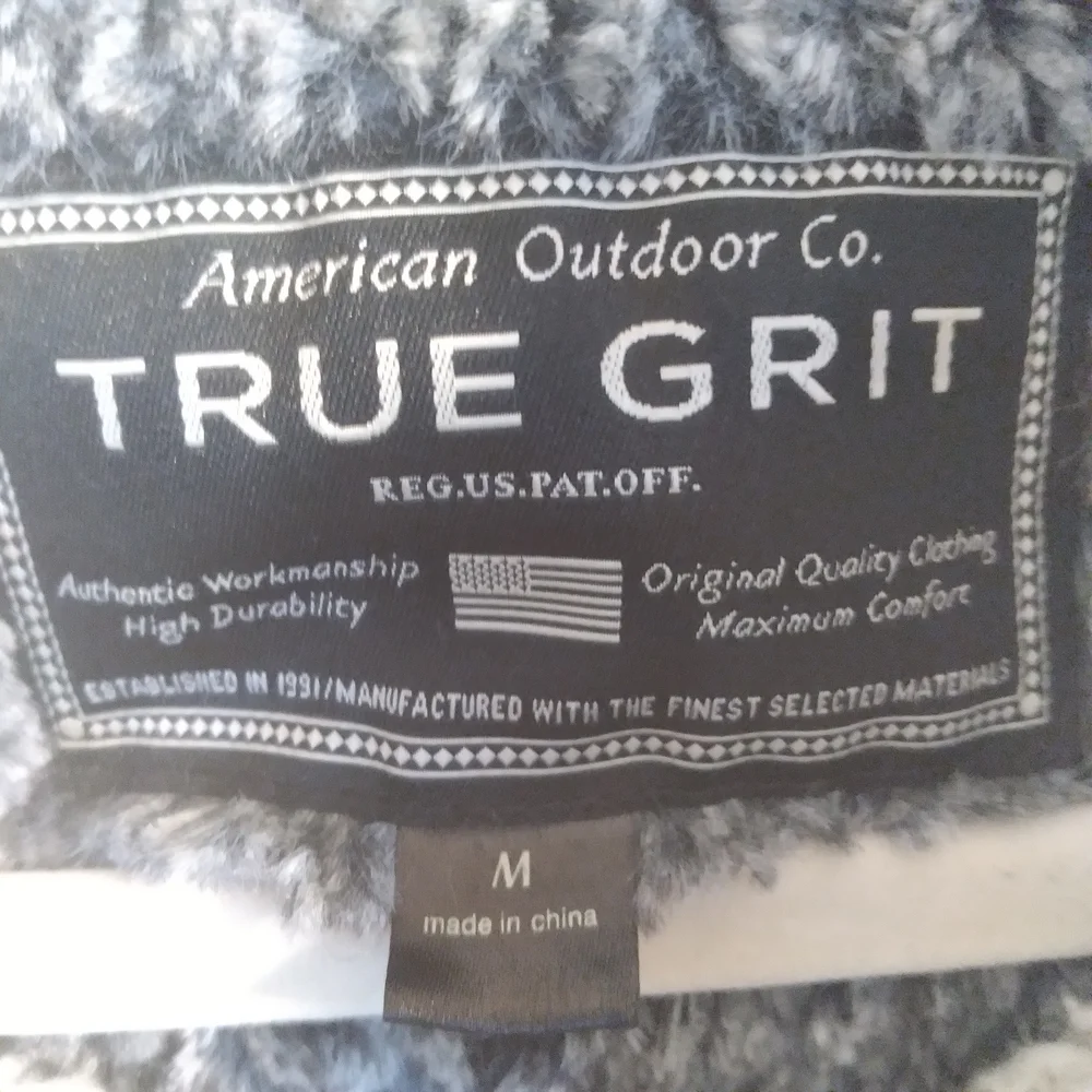True Grit 1/4‎ Zip Cozy Lightweight Sherpa Pullover Nordic Sweater Unisex